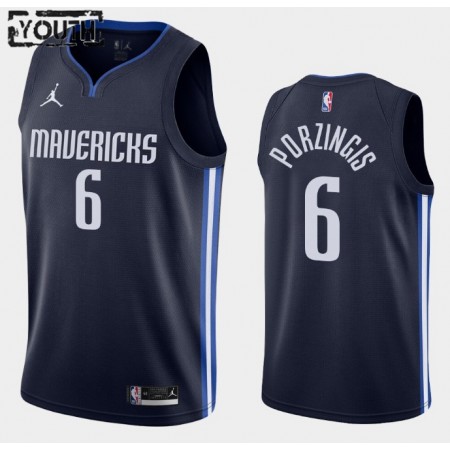 Dres Dallas Mavericks Kristaps Porzingis 6 2020-21 Jordan Brand Statement Edition Swingman - Dječji